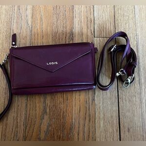 Lodis Burgundy Crossbody Bag